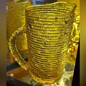 1970s Anchor Hocking ~ Soreno Amber Glass Pitcher